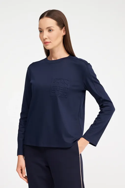 Лонгсливы Max Mara Leisure DRAGHI 242694608 004 NAVY
