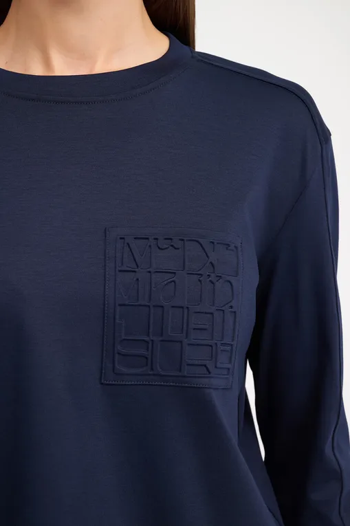 Лонгсливы Max Mara Leisure DRAGHI 242694608 004 NAVY