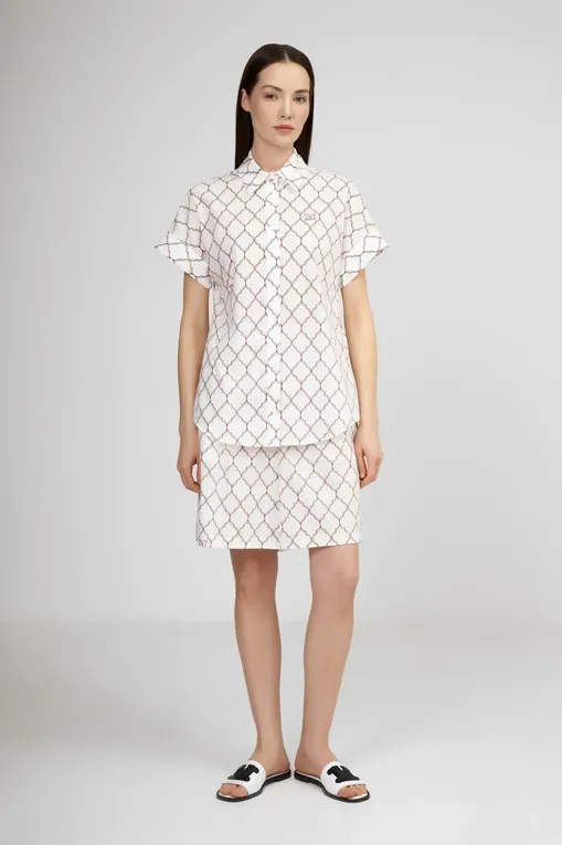 Блузки Max Mara SPONDA 2516111029 003 OPTICAL WHITE