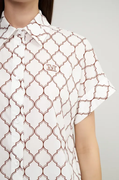 Блузки Max Mara SPONDA 2516111029 003 OPTICAL WHITE