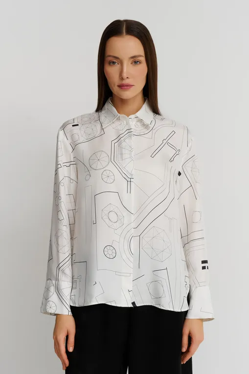 Блузки Max Mara Leisure URNA 242611602 006 WHITE