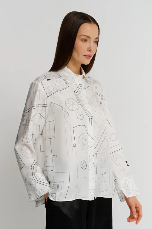 Блузки Max Mara Leisure URNA 242611602 006 WHITE