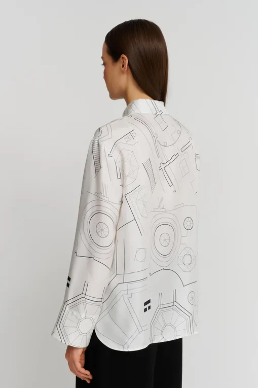 Блузки Max Mara Leisure URNA 242611602 006 WHITE