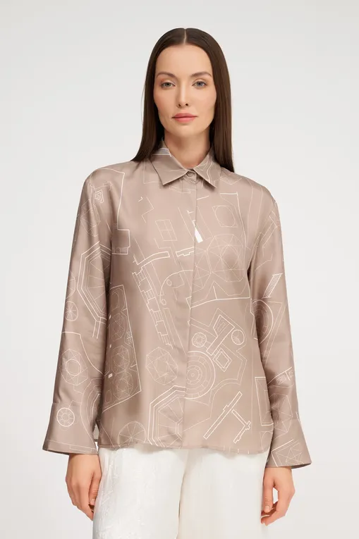 Блузки Max Mara Leisure URNA 242611602 005 MAKE UP LUMIERE
