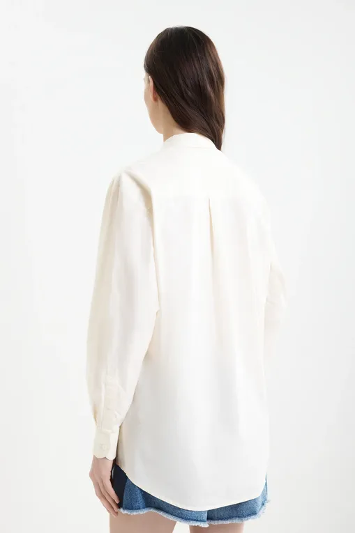 Блузки Mc2 Saint Barth BRIGITTE POPELINE SB FRUIT 10 EMB