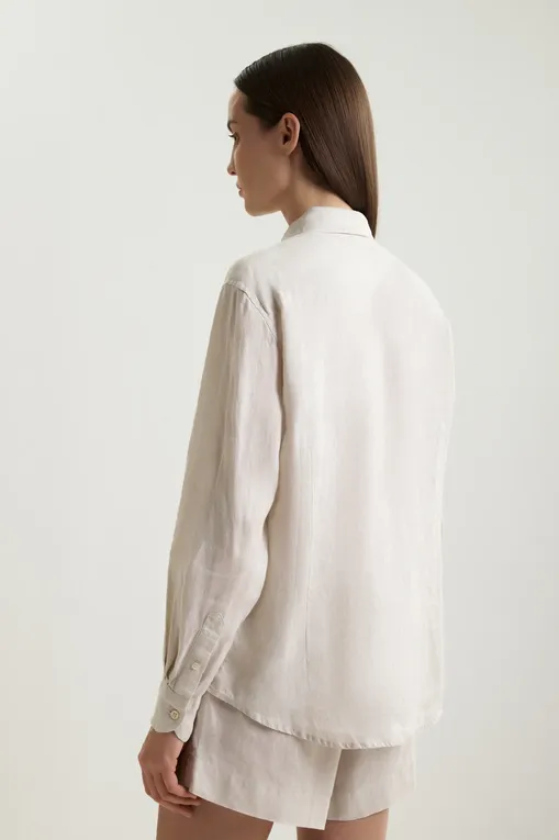 Блузки Mc2 Saint Barth MEREDITH_PL LINEN 10 CREAM (05434H)