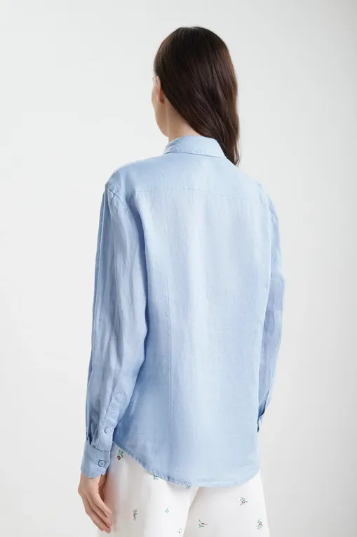 Блузки Mc2 Saint Barth MEREDITH_PL LINEN 36 AVIO