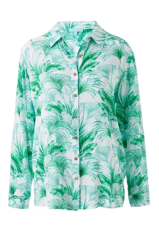 Блузки Melissa Odabash Millie SS 23 Palm