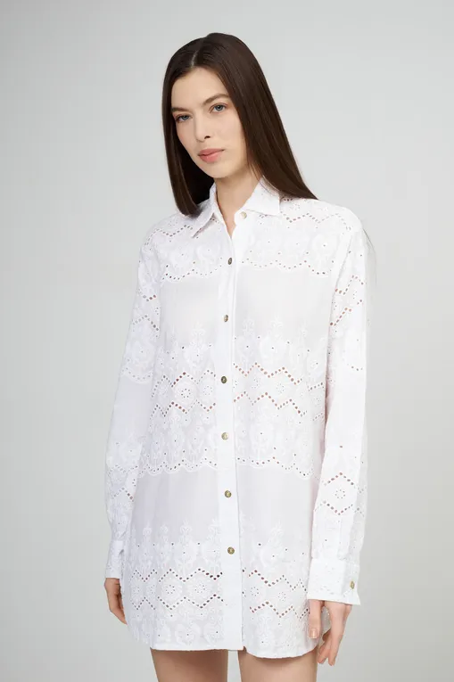 Блузки Melissa Odabash Orla AB White