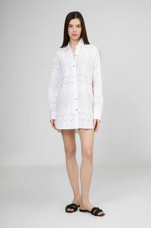 Блузки Melissa Odabash Orla AB White