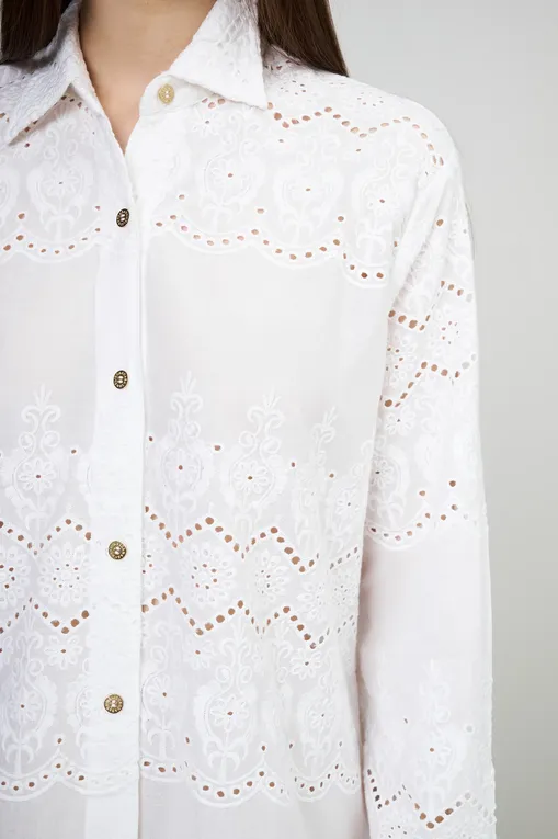 Блузки Melissa Odabash Orla AB White