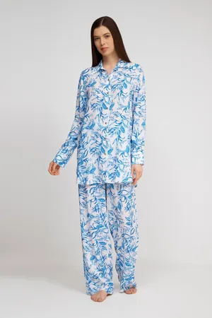 Melissa Odabash Paige CR Blue Leaf