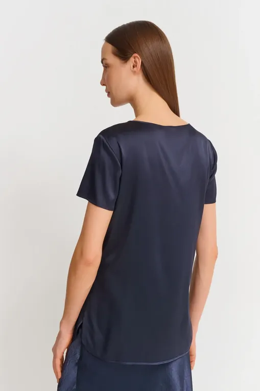 Блузки MM by MaxMara CORTONA 251611101 006 NAVY