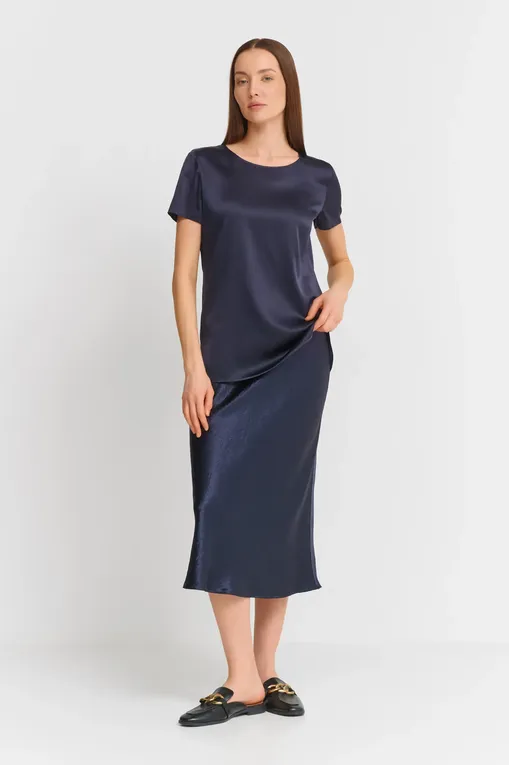 Блузки MM by MaxMara CORTONA 251611101 006 NAVY