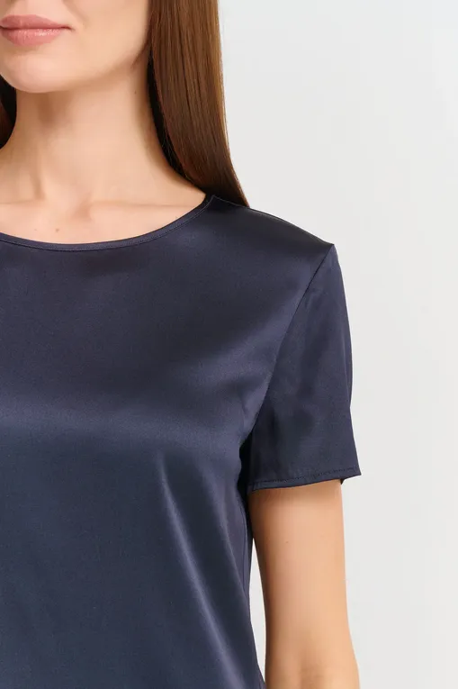 Блузки MM by MaxMara CORTONA 251611101 006 NAVY