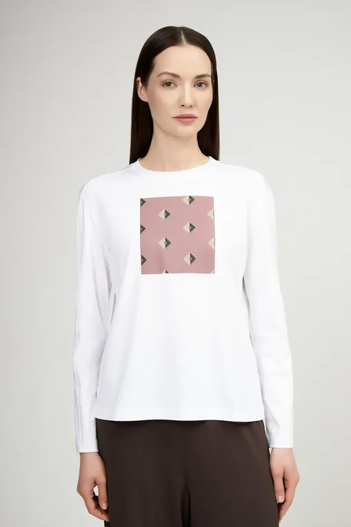 Блузки MM by MaxMara DAFNE 251694107 011 OPTICAL WHITE