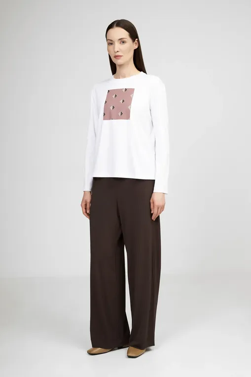 Блузки MM by MaxMara DAFNE 251694107 011 OPTICAL WHITE