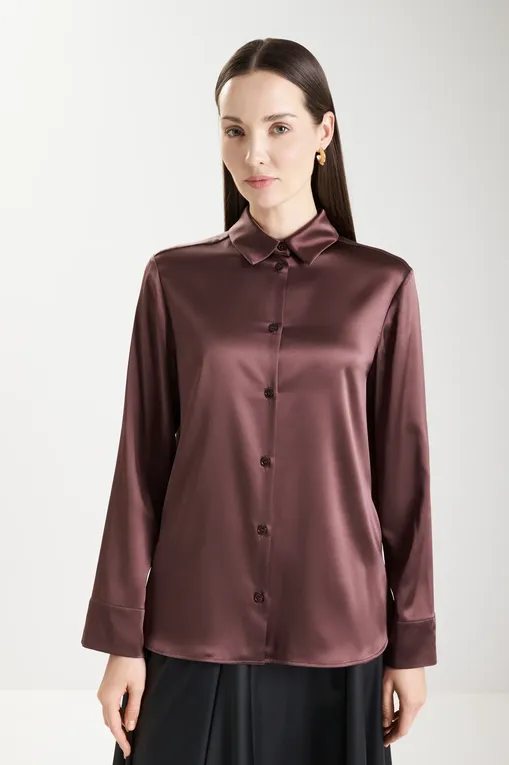 Блузки MM by MaxMara EMIRO 252611601 023 BORDEAUX