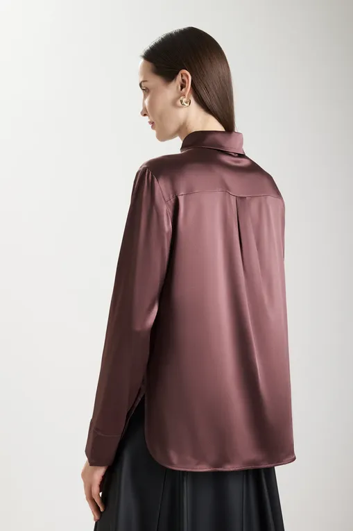 Блузки MM by MaxMara EMIRO 252611601 023 BORDEAUX