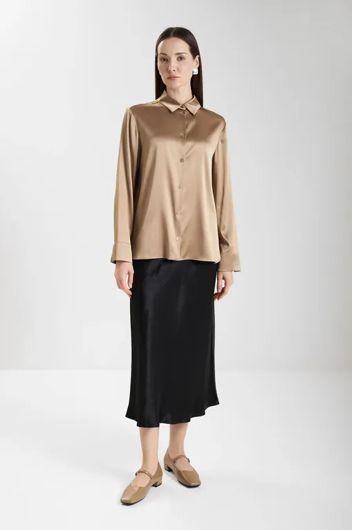 Блузки MM by MaxMara EMIRO 252611601 024 CAMEL