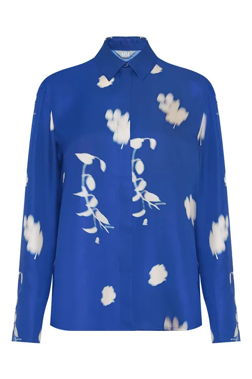 Блузки MM by MaxMara ERACLEA 252611605 003 CHINA BLUE