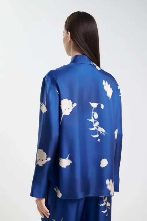 Блузки MM by MaxMara ERACLEA 252611605 003 CHINA BLUE