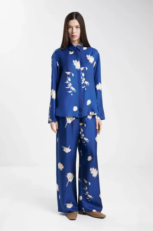 Блузки MM by MaxMara ERACLEA 252611605 003 CHINA BLUE