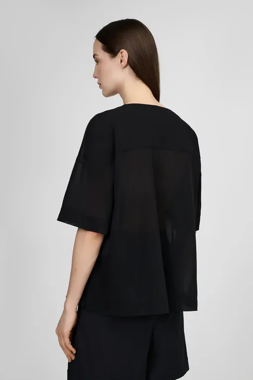 Блузки MM by MaxMara FIDATO 2516941078 005 BLACK