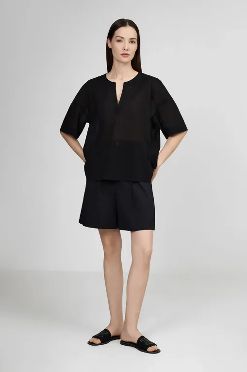 Блузки MM by MaxMara FIDATO 2516941078 005 BLACK