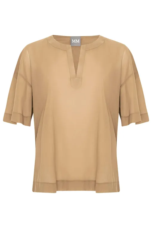 Блузки MM by MaxMara FIDATO 2516941078 001 CAMEL