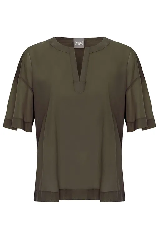 Блузки MM FIDATO 2516941078 002 DARK GREEN