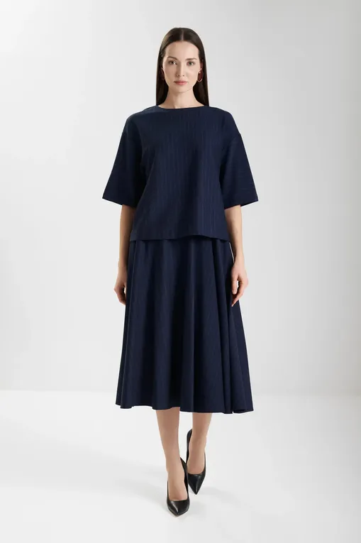 Блузки MM by MaxMara KAYA 252694604 001 MIDNIGHTBLUE