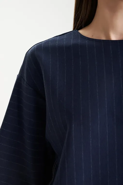 Блузки MM by MaxMara KAYA 252694604 001 MIDNIGHTBLUE