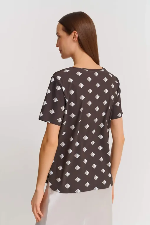 Блузки MM by MaxMara LINA 251694108 004 MUD