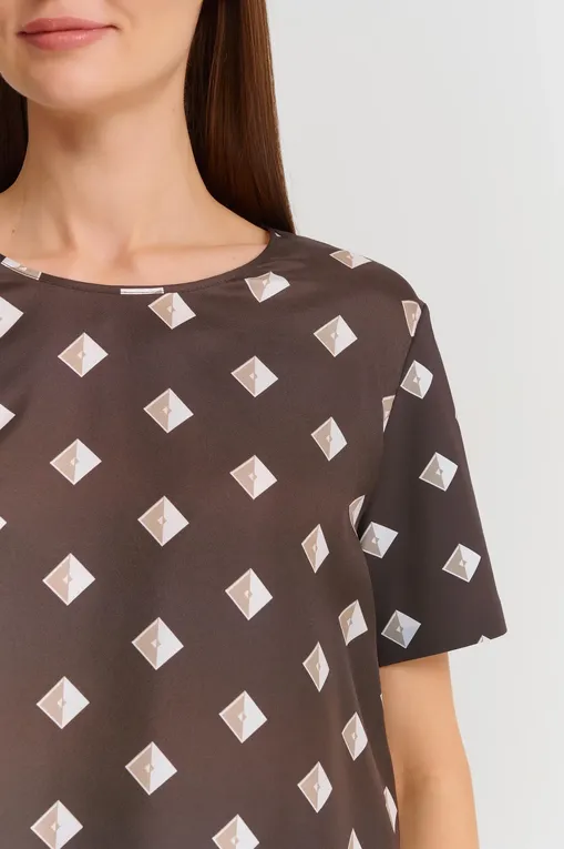 Блузки MM by MaxMara LINA 251694108 004 MUD