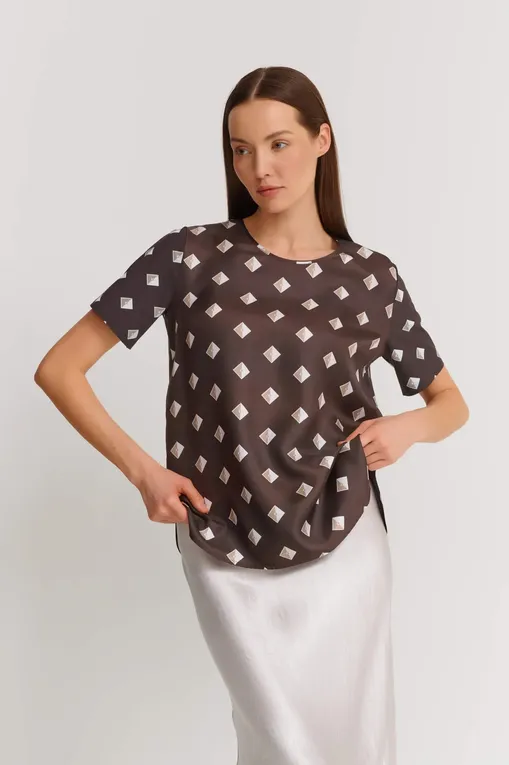 Блузки MM by MaxMara LINA 251694108 004 MUD