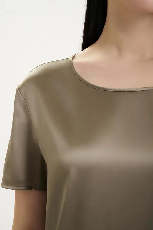 Блузки MM by MaxMara MMLCORTONA 261611103 007 HORN GREY GREEN