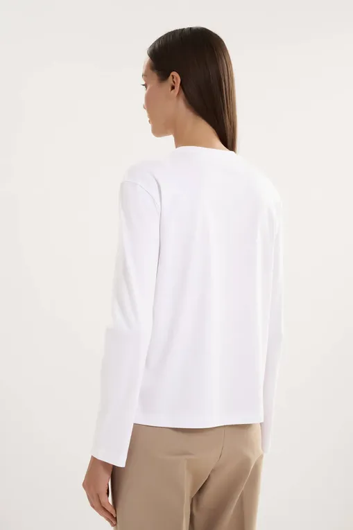 Блузки MM by MaxMara MMLEDILE 261694104 001 WHITE