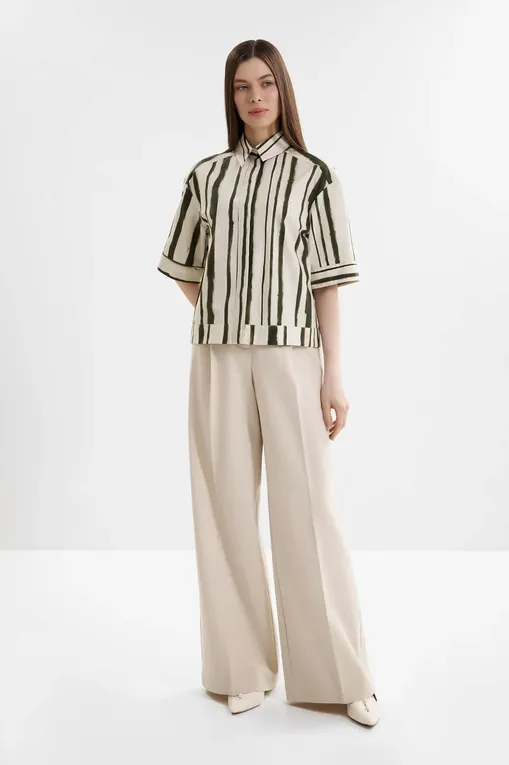 Блузки MM by MaxMara MMLPALLORE 261611104 003 MOSS GREEN