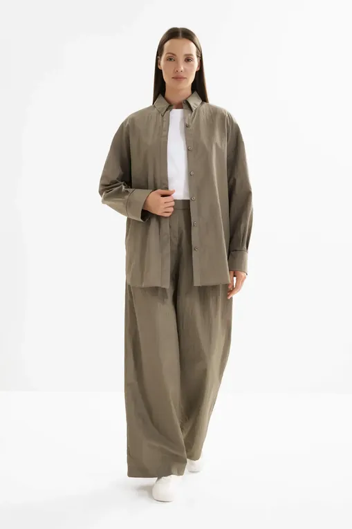 Блузки MM by MaxMara MMLPLATANI 261619102 001 HORN GREY GREEN