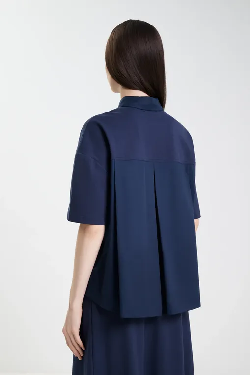 Блузки MM by MaxMara NAVE 252695602 004 ULTRAMARINE