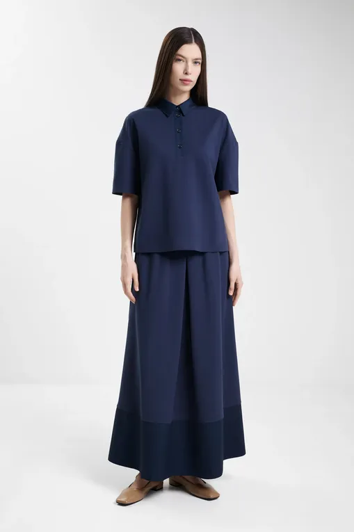 Блузки MM by MaxMara NAVE 252695602 004 ULTRAMARINE