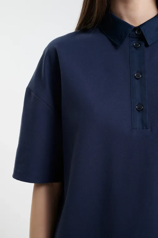 Блузки MM by MaxMara NAVE 252695602 004 ULTRAMARINE