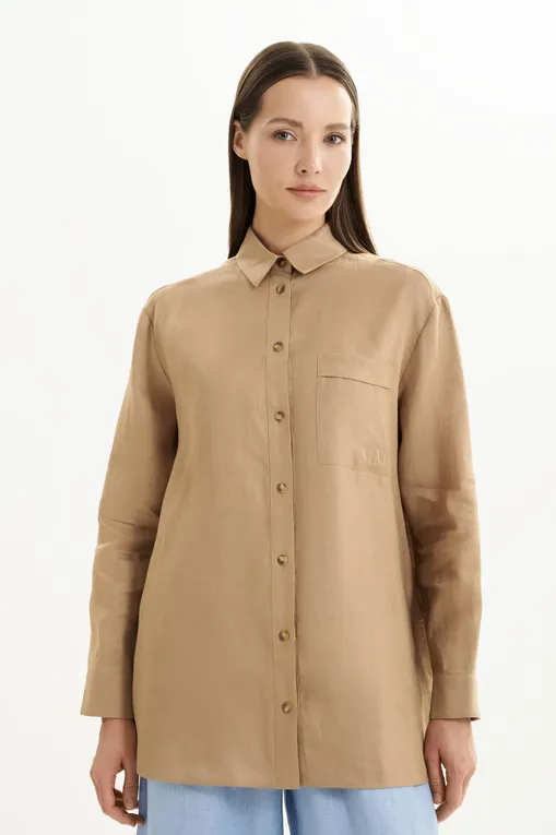 Блузки MM by MaxMara NOEL 2516111018 008 CAMEL