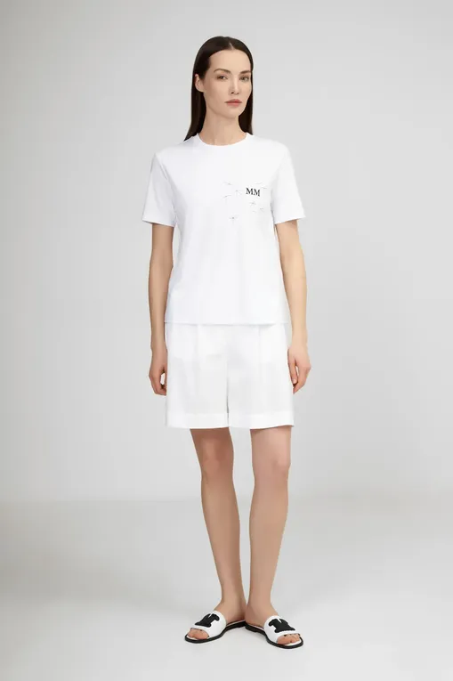 Футболки MM by MaxMara OPUNZIA 251694106 001 OPTICAL WHITE