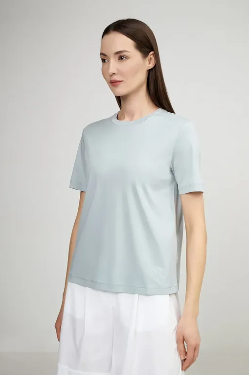 Футболки MM by MaxMara OPUNZIA 251694106 032 LIGHT BLUE