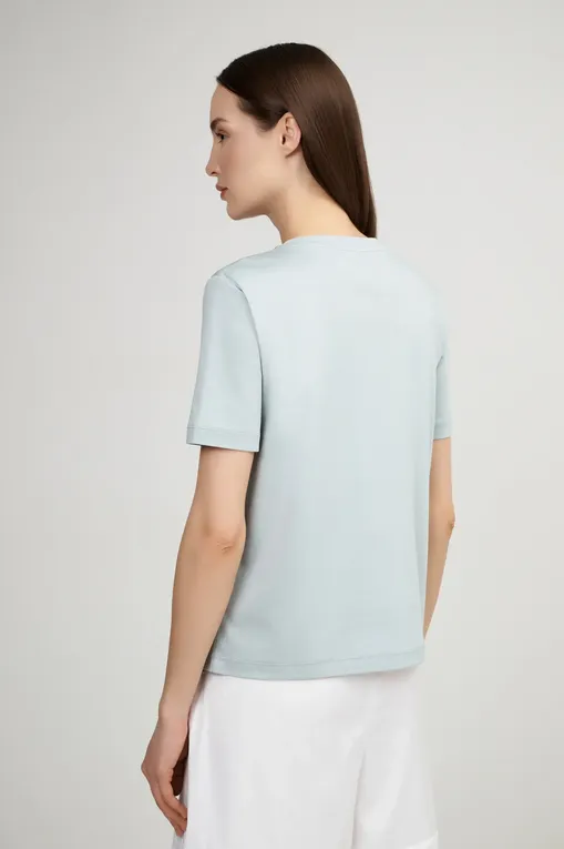 Футболки MM by MaxMara OPUNZIA 251694106 032 LIGHT BLUE