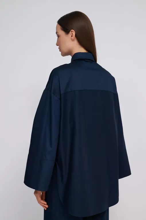 Блузки MM by MaxMara SAPORE 251619101 006 NAVY