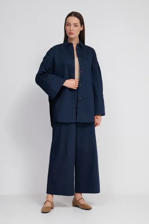 Блузки MM by MaxMara SAPORE 251619101 006 NAVY