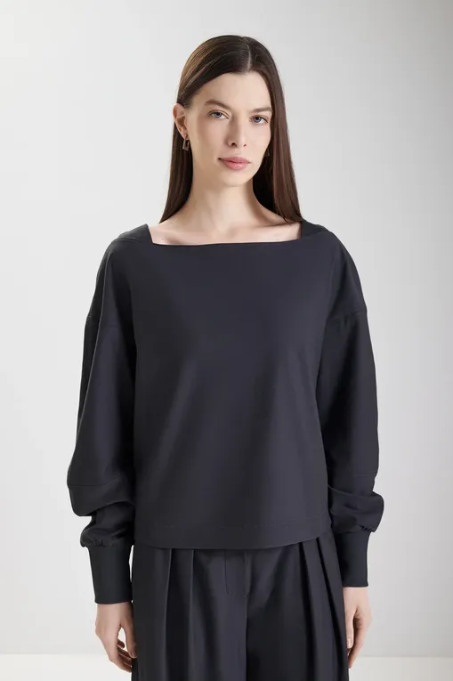 Блузки MM by MaxMara SARNICO 252694607 003 DARK GREY